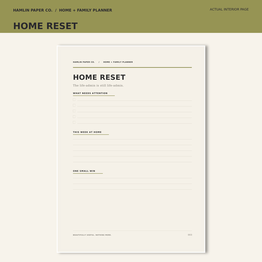 PREORDER - Home + Family Planner