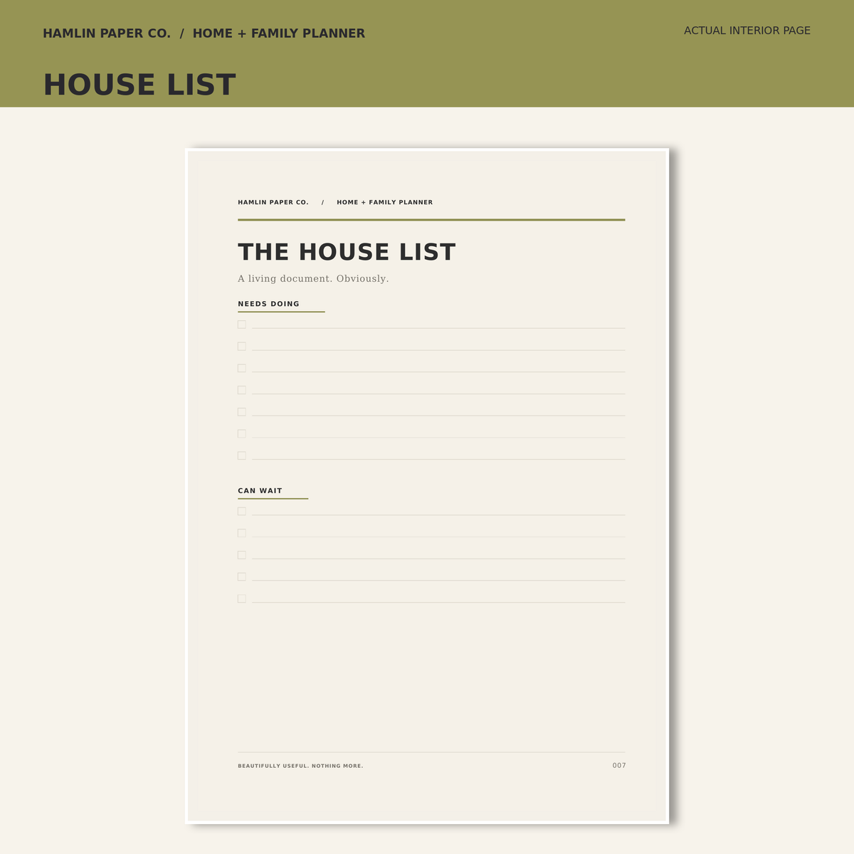 PREORDER - Home + Family Planner
