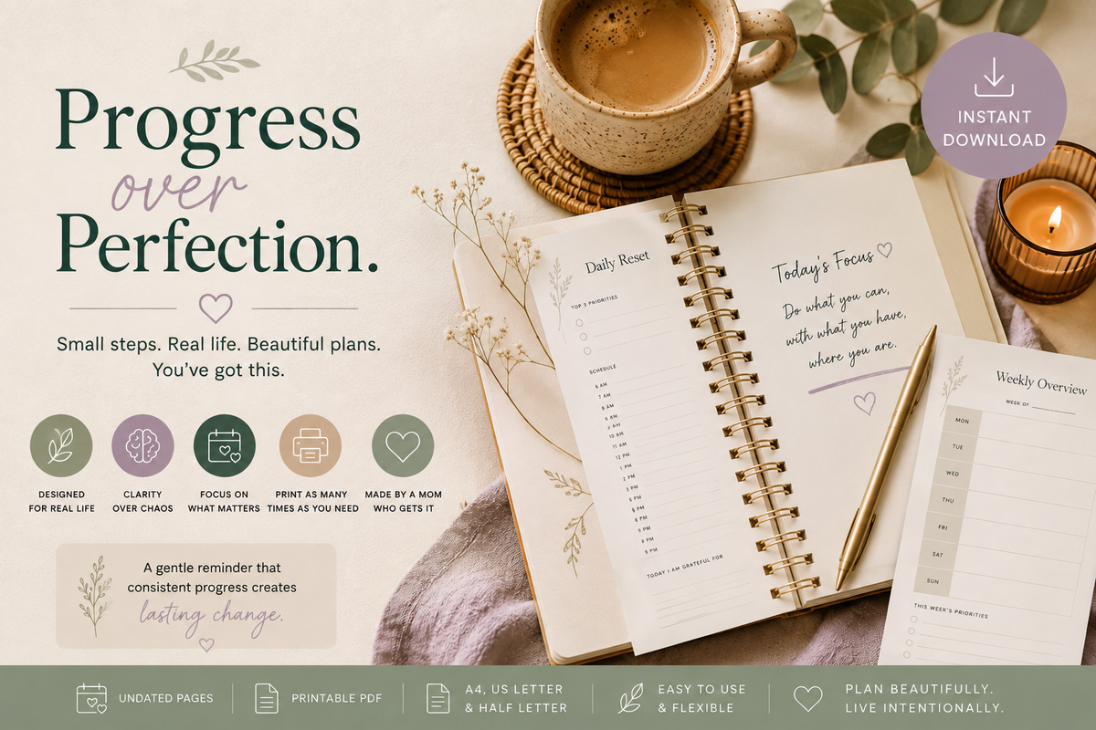 The Everyday Collection™
Printable Planner for Busy Brains