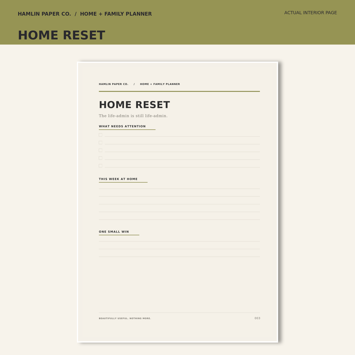 PREORDER - Home + Family Planner