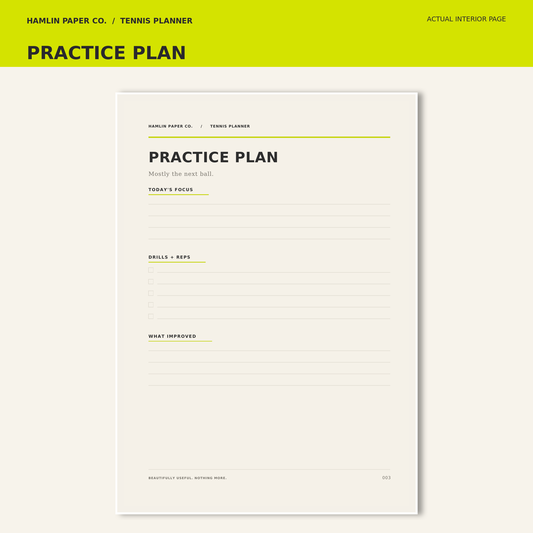 PREORDER - Tennis Planner
