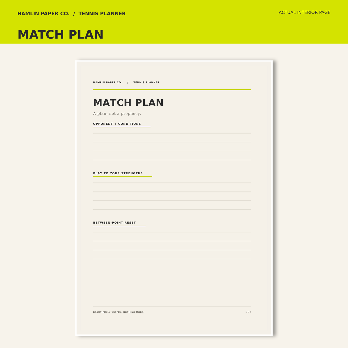 PREORDER - Tennis Planner