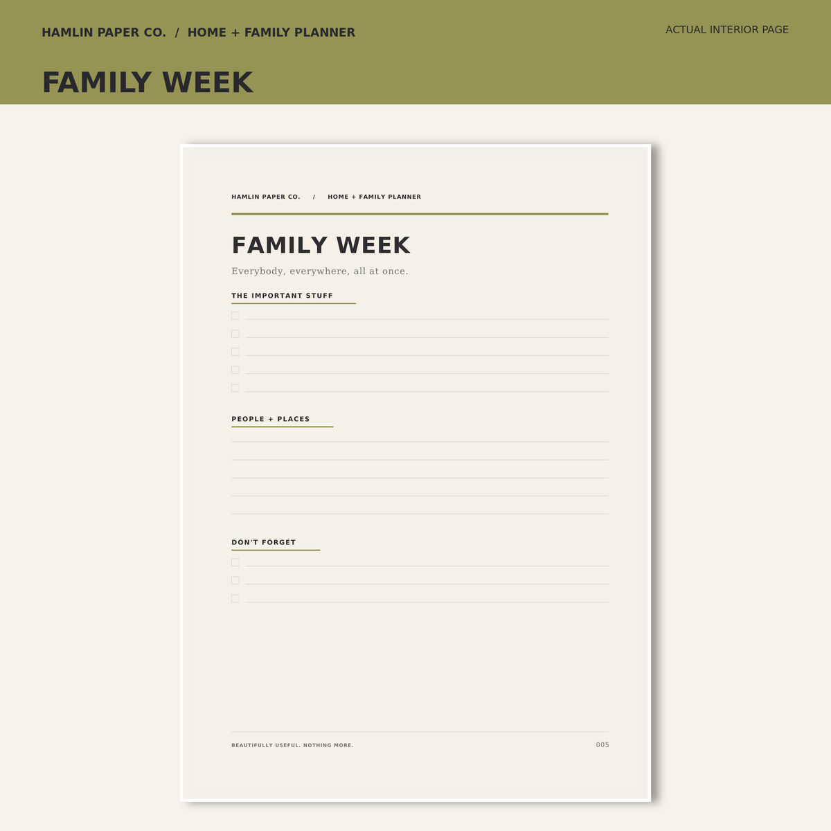 PREORDER - Home + Family Planner