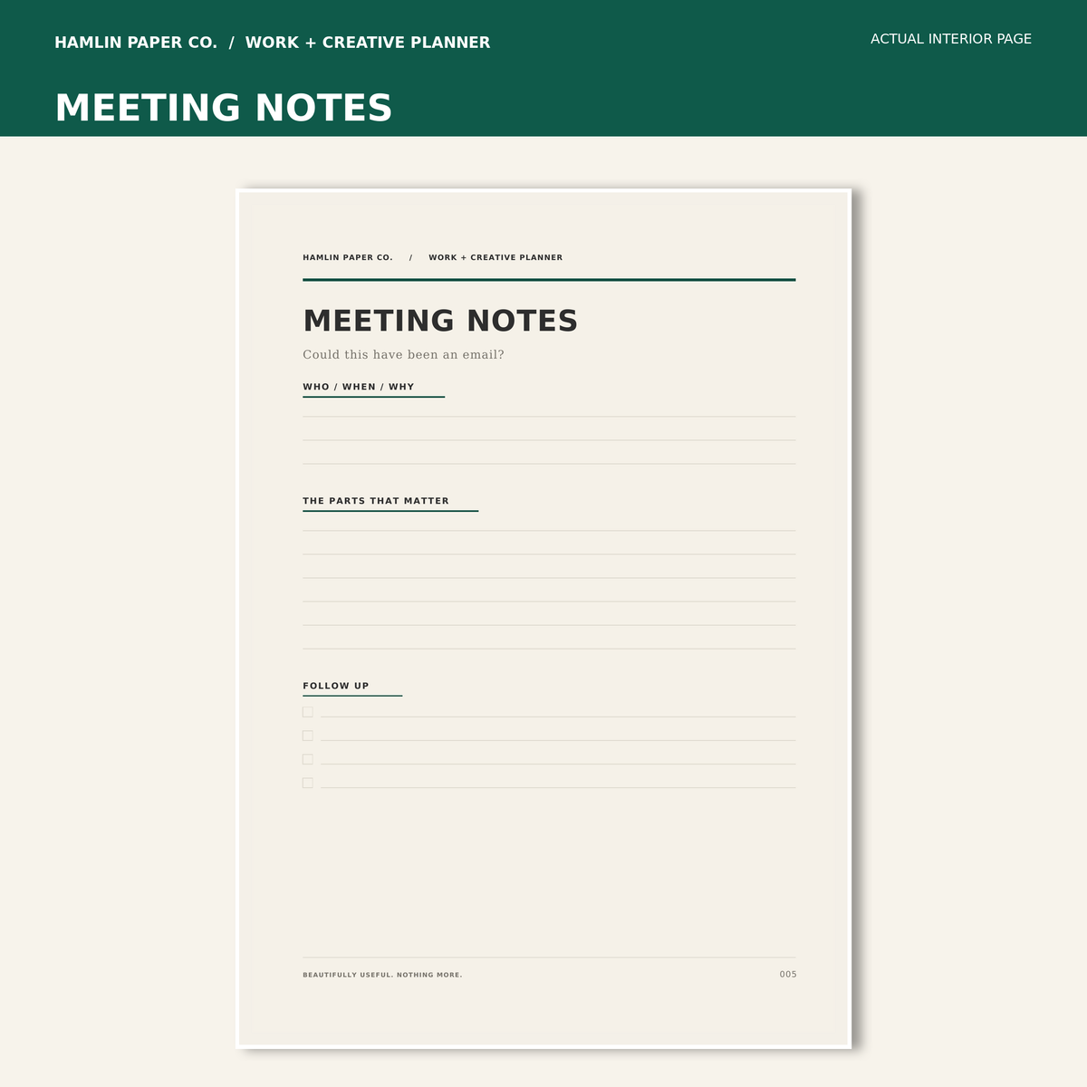 PREORDER - Work + Creative Planner