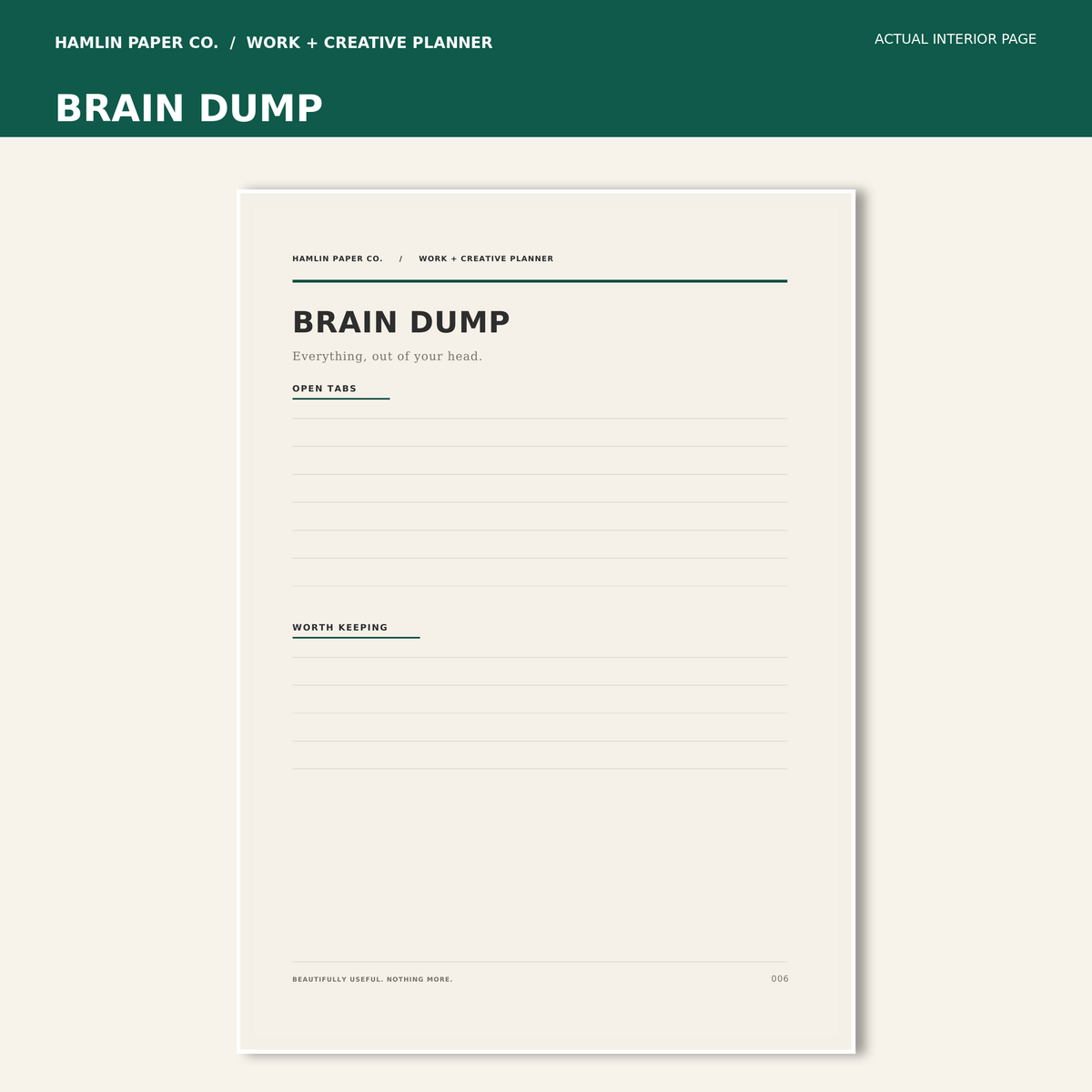 PREORDER - Work + Creative Planner