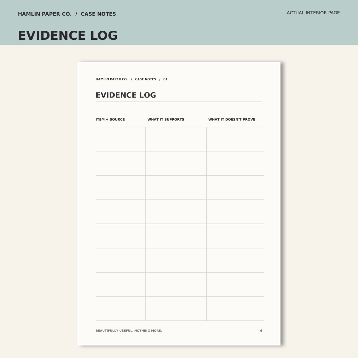 PREORDER - Case Notes