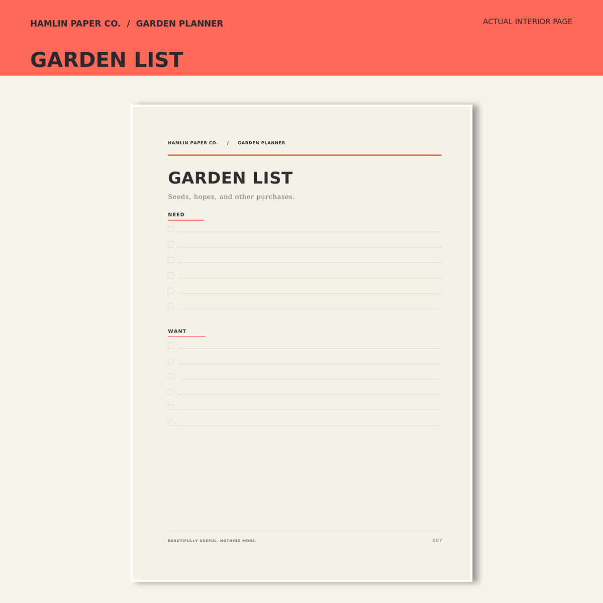PREORDER - Garden Planner