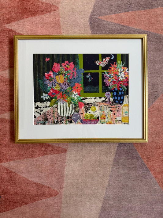Ranch Water + Wildflowers | Gold Framed Fine Art Print | 16 × 20