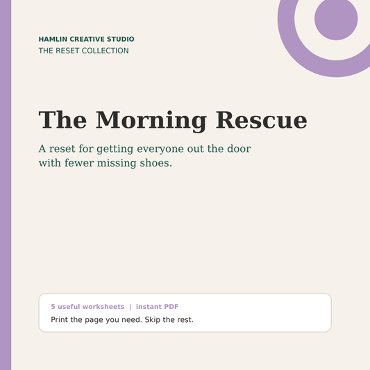 The Morning Rescue Reset Pack | Printable PDF