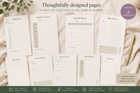 The Everyday Collection™

Printable Planner for Busy Brains